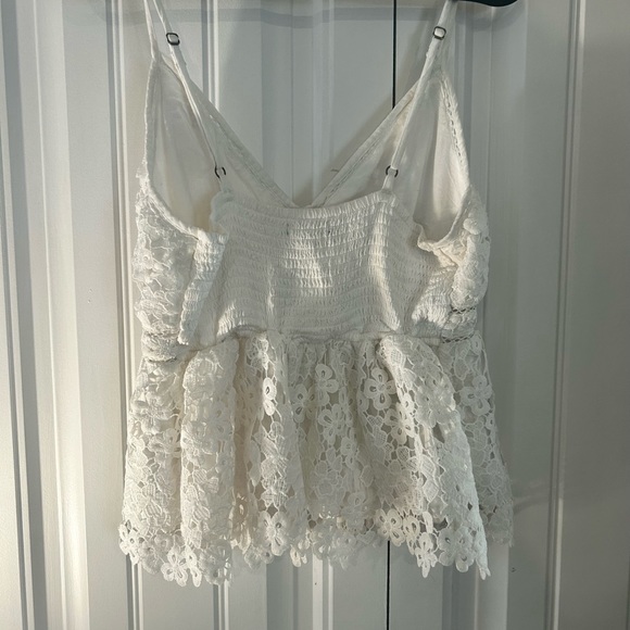 Abercrombie & Fitch White Lace Tank Top size S - Picture 4 of 10